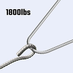 不锈钢电缆1/8英寸 300英尺带切割器，带切割器的甲板扶手电缆T316不锈钢钢丝绳，7x7股结构，适用于DIY甲板，DIY栏杆，300英尺less Steel Cable 1/8 Inch 300FT