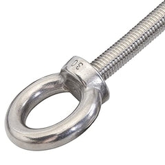 不锈钢眼螺栓，2件套M10肩部眼螺栓，3/8英寸 X 2英寸重型眼螺栓，带垫圈和螺母，用于吊环眼螺栓。