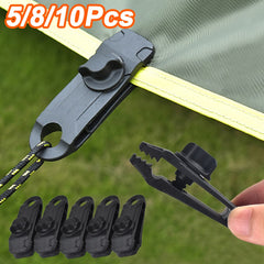 10/8/5 PCS Tarpaulin Clip Awning Tent Clamp Canopy Lashing Buckle Jaw Grip Outdoor Camping Hook Anchor Windproof Rope Barb 的副本