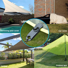 10/8/5 PCS Tarpaulin Clip Awning Tent Clamp Canopy Lashing Buckle Jaw Grip Outdoor Camping Hook Anchor Windproof Rope Barb 的副本