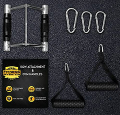 V Bar Cable Attachment, 6-in-1 Cable Attachments for Gym, Double D Handle, V Handle Cable Attachment, Gym Handles for Cables, Close Grip Row Handle, LAT Pulldown Attachments