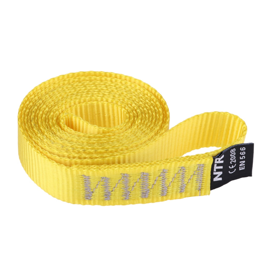 35KN Sling Rock Strong Durable 23mm Wide Nylon Sling Runner Anchor System Webbing Strap for Outdoor Climbing Swing Yoga Hammock