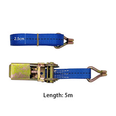 1pcs Lorry Lashing Polyester Ratchet Belt Weaving Durable Wear Resistant Universal Tie Down Tow Rope Cargo Strap Car Motorcycle