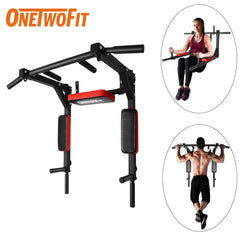 OneTwoFit 拉力杆 健身器材 墙壁上的引体向上杆 运动健身杆 倒立撑杆 便携式健身设备 在家锻炼