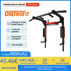 OneTwoFit 拉力杆 健身器材 墙壁上的引体向上杆 运动健身杆 倒立撑杆 便携式健身设备 在家锻炼