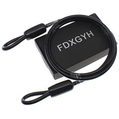 FDXGYH 4 Pcs 24 Inch Heavy Duty Steel Loop Cable Braided Stainless Steel PVC Coated Safety Wire Rope for Outdoor Travel Home Hanging Transport [5mm Thickness]
