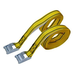 Amazon Basics 12-Feet Long Lashing Strap, Yellow, 4-Pack