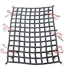 Mytee Products 6' x 8' Heavy Duty Cargo Net for Pickup Truck Bed with D Rings Tie Down Fittings - Durable Truck Bed Cargo Net with 6 Cam Buckle Tie Down Straps for Adjustment