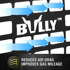 Bully TR-03WK黑色尼龙通用型卡车重型全尺寸60" x 18"货物车尾门网，适用于雪佛兰（Chevrolet）、福特、丰田（Toyota）、GMC、道奇RAM、吉普等各种品牌的卡车。