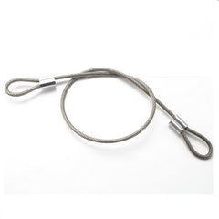 HQ Custom Made 4MM PVC Coated Stainless Steel 304 Wire Rope Cable Sling with Eyelets Loops for Home Clothline Gym Accessories