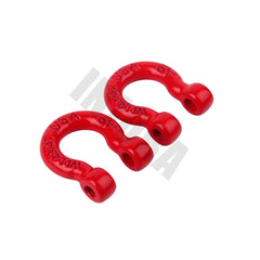 INJORA Metal Bumper D-ring Red Tow Hook 4Pcs for 1/10 RC Crawler Car Traxxas TRX-4 Axial SCX10 90046 Upgrade Parts