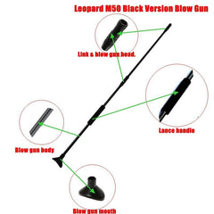 New Outdoor Archery Black Blowgun Slingshot Adult Children Metal  Needles Foam Comfort Grip Decompression Toy Hunting Equipment
