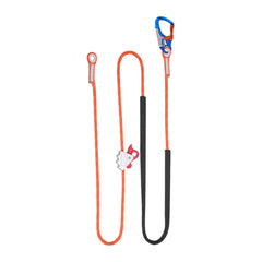 Safety Positioning Lanyard with Sturdy Rope, Adjustable Restraint Harness Rope for Rock/Tree Climbing, Fall Protect