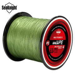 SeaKnight Brand TriPoseidon Series 4 Strands 300M PE Braided Fishing Line 8-80LB Multifilament Fishing Line Smooth Carp Fishing