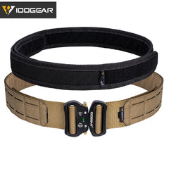 IDOGEAR 2 Inch Tactical Belt Quick Release Metal Buckle  MOLLE Airsoft Mens Belts Camo 3415