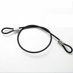 HQ Custom Made 4MM PVC Coated Stainless Steel 304 Wire Rope Cable Sling with Eyelets Loops for Home Clothline Gym Accessories