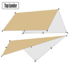 5x3m 4x3m Tarp Tent Awning Waterproof Shade Ultralight Garden Canopy Sunshade Outdoor Camping Beach Sun Shelter Hammock Rain Fly