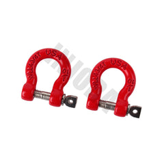 INJORA Metal Bumper D-ring Red Tow Hook 4Pcs for 1/10 RC Crawler Car Traxxas TRX-4 Axial SCX10 90046 Upgrade Parts