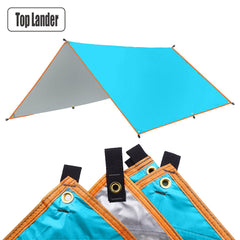5x3m 4x3m Tarp Tent Awning Waterproof Shade Ultralight Garden Canopy Sunshade Outdoor Camping Beach Sun Shelter Hammock Rain Fly