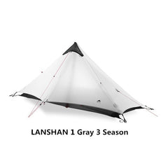 LanShan 2 3F UL GEAR 2 Person 1 Person Outdoor Ultralight Camping Tent 3 Season 4 Season Professional 15D Silnylon Rodless Tent