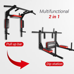 OneTwoFit Pull Up Bar Gym Equipment Wall Pull-up Bar Deporte Sport Traction Bar Dip Portable Fitness Equipments Exercise at Home