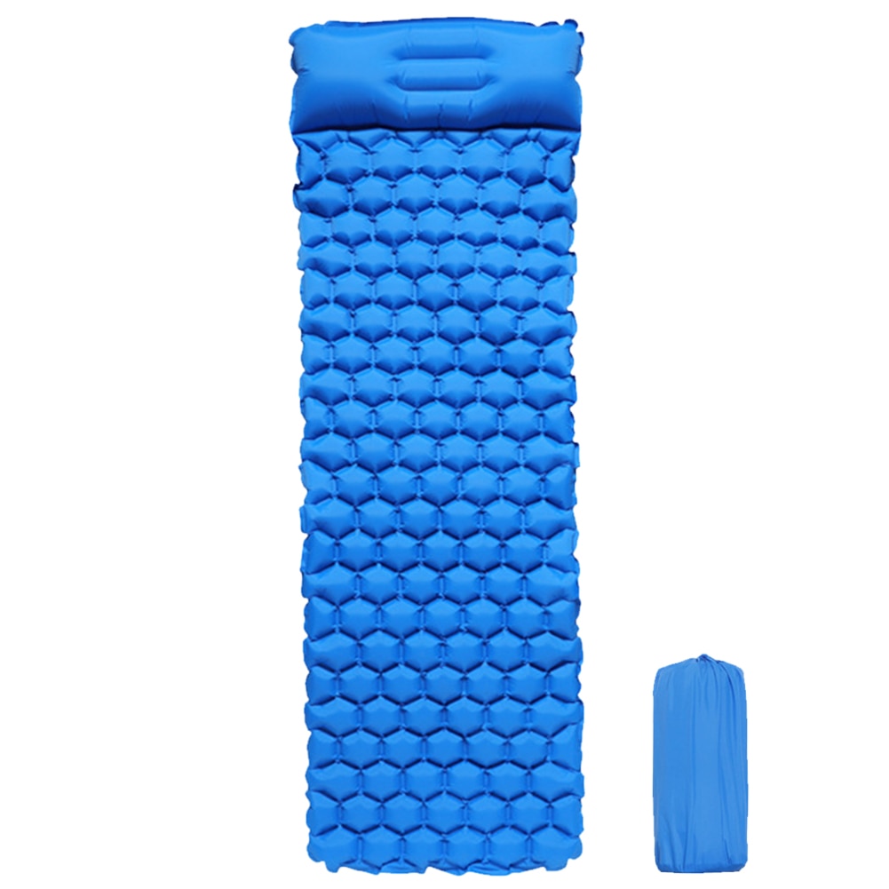 Camping Sleeping Pad Inflatable Air Mattress Outdoor Picnic Beach Cushion Air Cushion Sleeping Mat Damp Proof Waterproof Pad