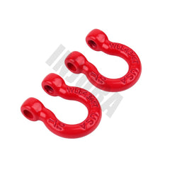 INJORA Metal Bumper D-ring Red Tow Hook 4Pcs for 1/10 RC Crawler Car Traxxas TRX-4 Axial SCX10 90046 Upgrade Parts