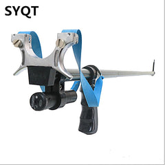 Straight Rod High Precision Telescopic High Power Red Laser Flat Rubber Band Stainless Steel Outdoor Hunting Catapult Slingshot
