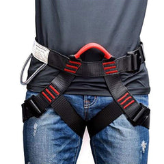 Camping Safety Belt 25KN Outdoor Rock Climbing Outdoor Expand Training Half Body Harness Protective Supplies Survival Equipment
