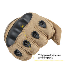 OZERO Motorcycle Breathable Full Finger Military Glove Non-slip Outdoor Racing Sport Glove Motocross Protective Glove Men Women