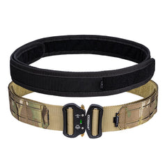 IDOGEAR 2 Inch Tactical Belt Quick Release Metal Buckle  MOLLE Airsoft Mens Belts Camo 3415