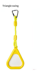 Ninja Rings Gymnastic Swing Bar Rings Monkey Rings Hand Climbing Rope Knot Ball for Backyard Obstacle Slackline
