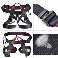 Camping Safety Belt 25KN Outdoor Rock Climbing Outdoor Expand Training Half Body Harness Protective Supplies Survival Equipment