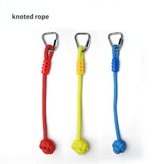 Ninja Rings Gymnastic Swing Bar Rings Monkey Rings Hand Climbing Rope Knot Ball for Backyard Obstacle Slackline